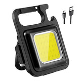 Mini Linterna LED Recargable Tipo Llavero – Magnética y Multifuncional