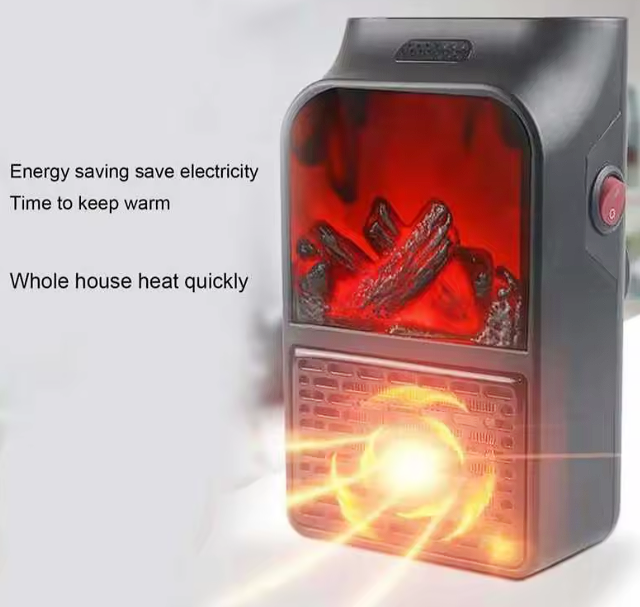 🔥🏠 Mini Calefactor Tipo Chimenea con Control Remoto – Calor Rápido para tu Espacio