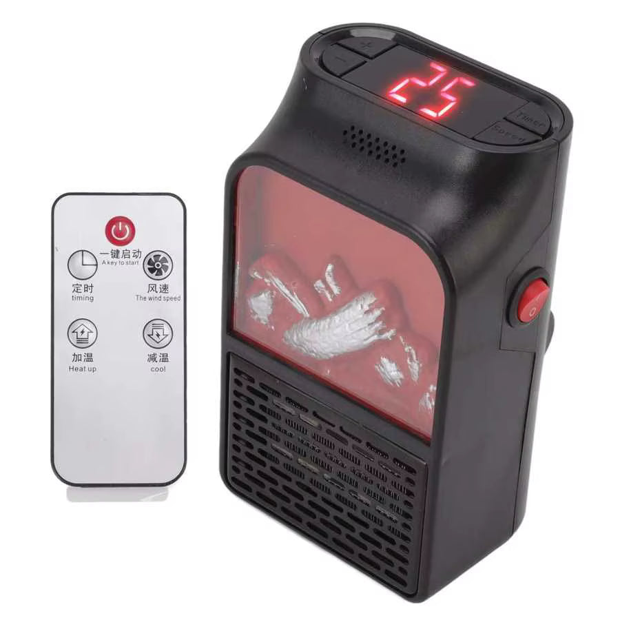 🔥🏠 Mini Calefactor Tipo Chimenea con Control Remoto – Calor Rápido para tu Espacio