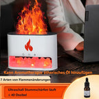 🔥✨ Difusor de Aromas con Efecto Llama y Piedra de Sal – Humidificador USB