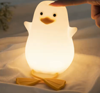 🦆✨ Lámpara Patito LED de Silicona – Luz Cálida para Dormitorio