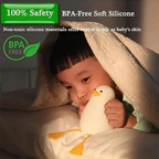 🦆✨ Lámpara Patito LED de Silicona – Luz Cálida para Dormitorio