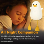 🦆✨ Lámpara Patito LED de Silicona – Luz Cálida para Dormitorio
